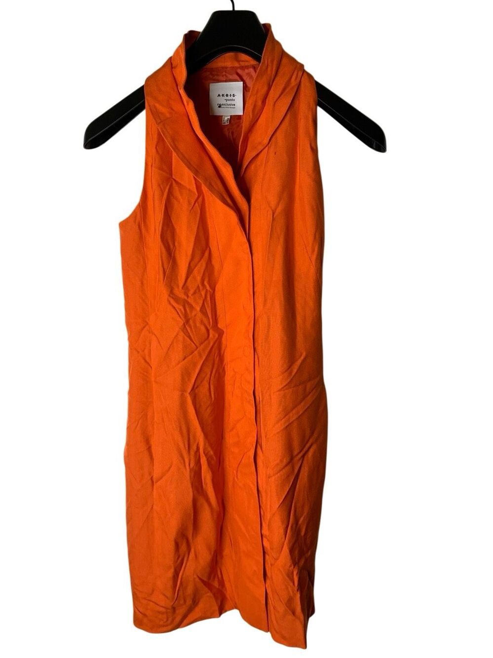 Akris Punto orange dress women's size 4
